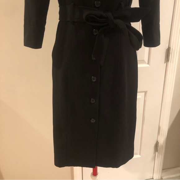2 For $30 Mid Length Black Fitted Button Down Blazer Shirt Dress - Picture 6 of 12